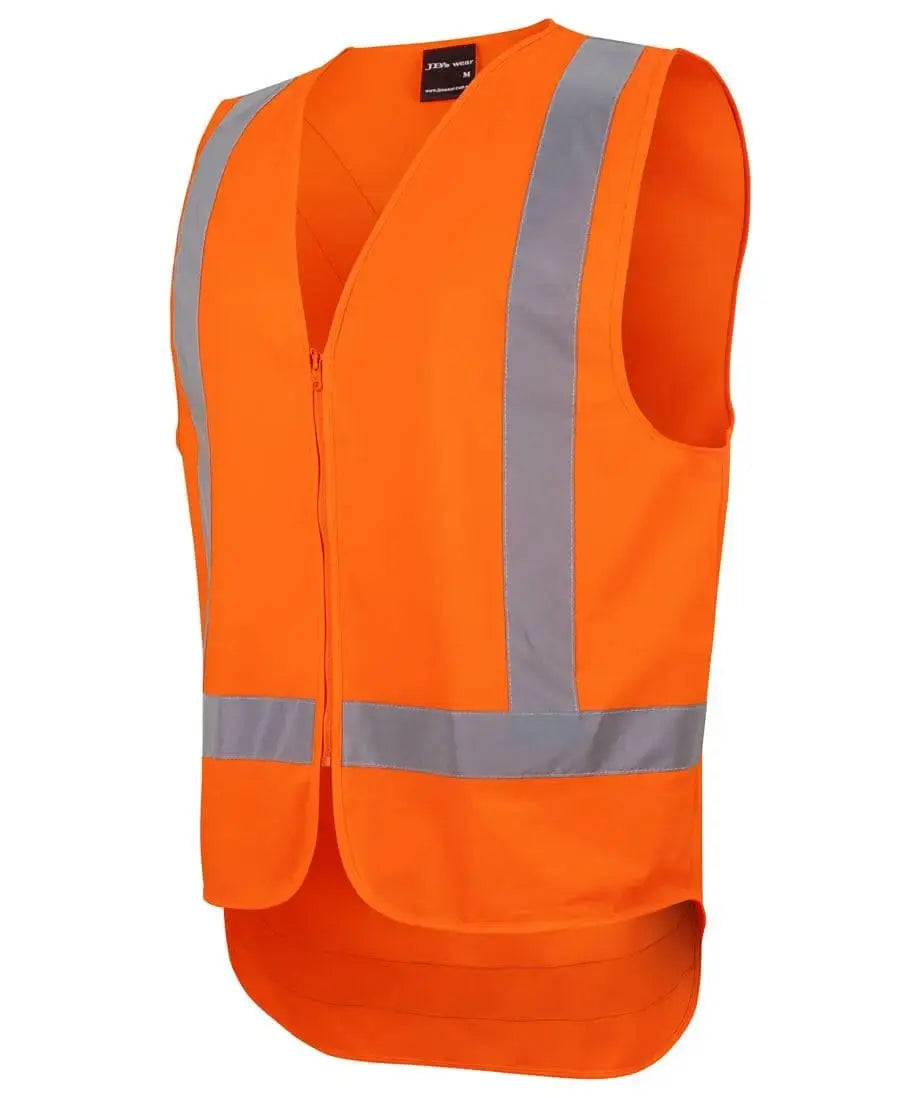 Jb's NSW/QLD Rail Zip X Back Safety Vest 6DVQV JB'S Wear